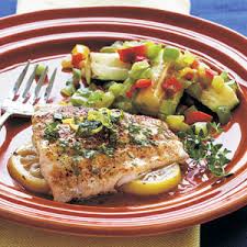 Red Snapper with Basil Sauce